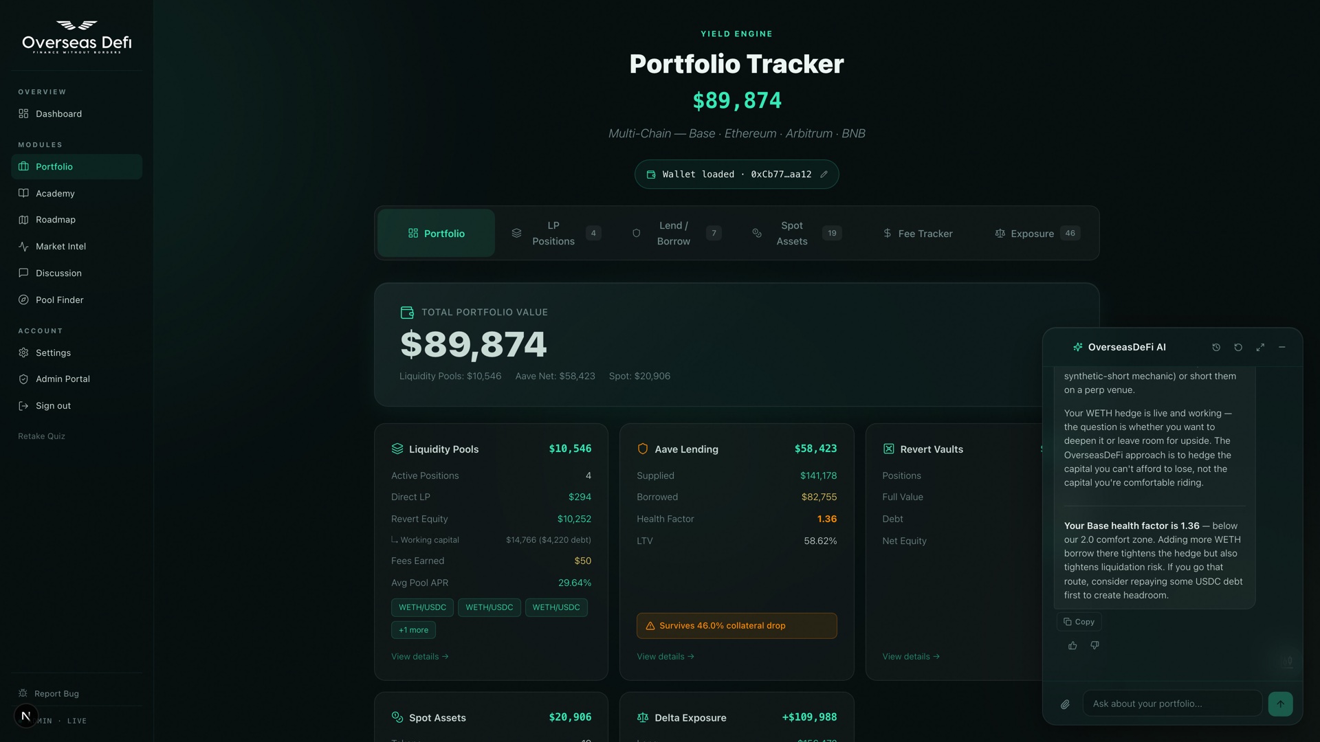 AI Agent — portfolio-aware hedge recommendation